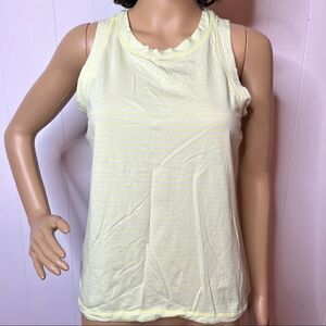 CALIA by Carrie Underwood Everyday High Neck Muscle Neon Striped Tank Top Medium